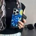 thumbnail image 6 of Compatible with iPhone 15 Pro Cute Case with 3D Bear Art Pattern,Shockproof Matte Soft-Touch Skin-Friendly Cover, Blue, 6 of 8