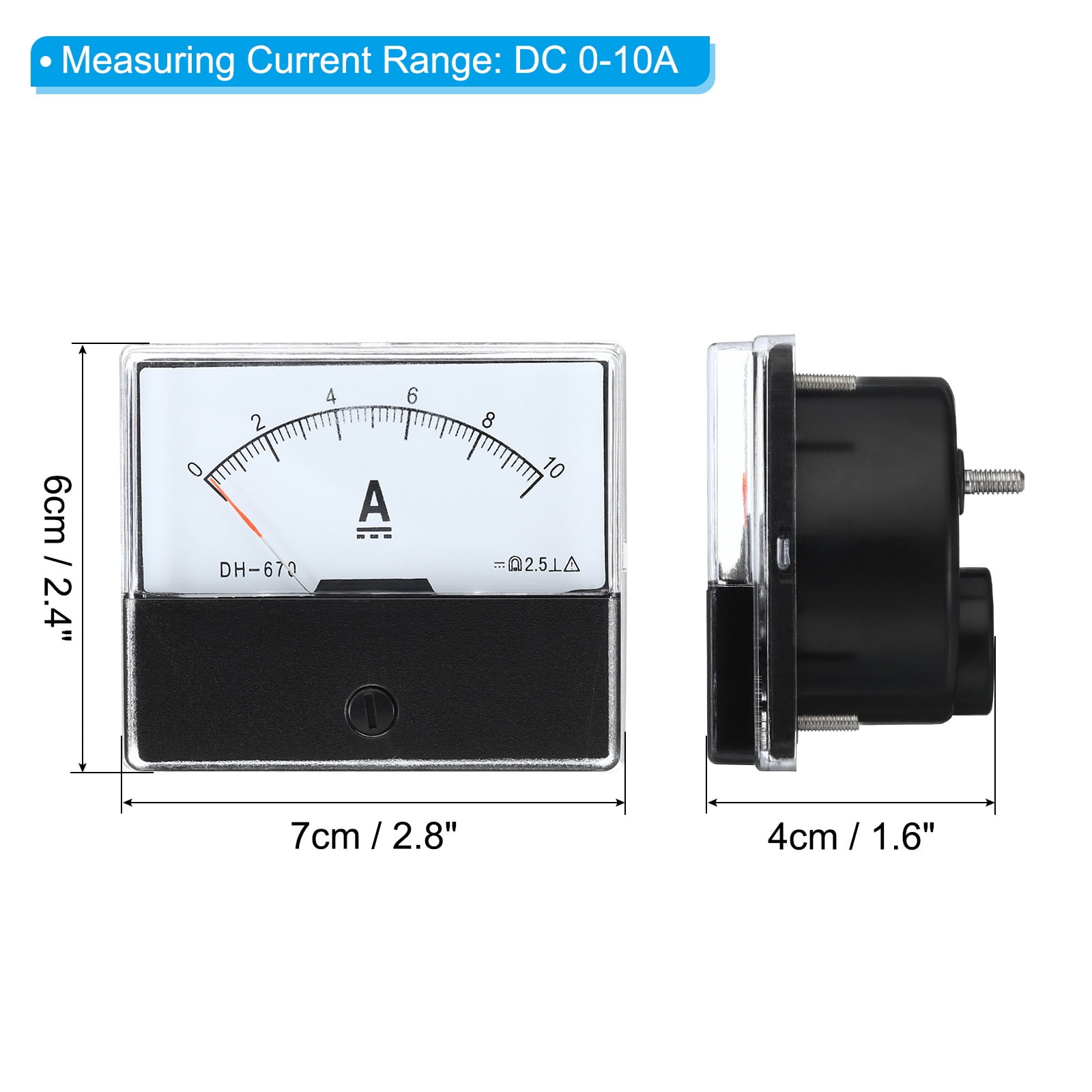 AC Analog Panel Ammeter Uxcell AC 0-30A Analog Panel Ammeter - Class 1. ...