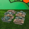 thumbnail image 4 of 2x 8 piezas de plástico 1:72 ensamblar Kits de construcción de pasatiempos modelo de bricolaje para regalos de Navidad juguetes de escritorio CUTICAT Juego de tanques, 4 of 8