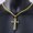 Gold Pendant, variant on Men's Cross Pendant Titanium Steel Stainless Steel Cuban Link Chain Necklace
