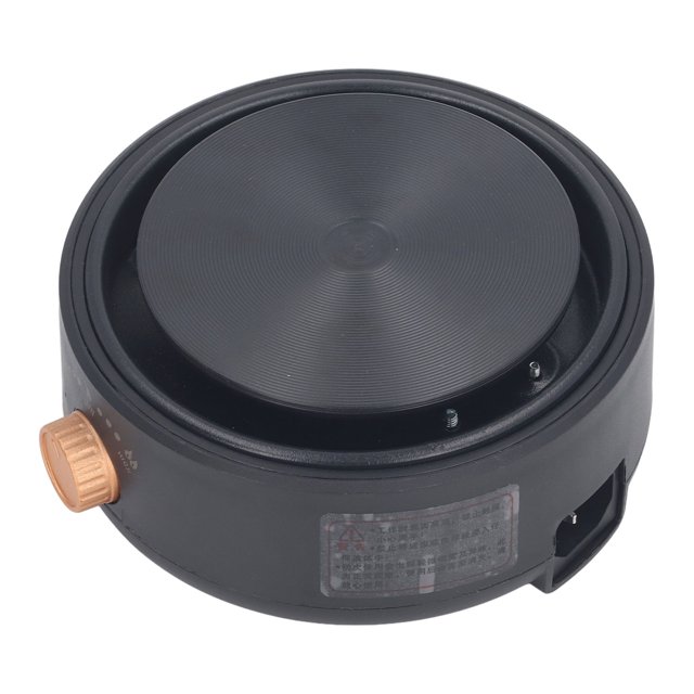 Portable Electric Hot Plate Single Burner, Efficient Safe Heating Plate with 2 Level Temperature Control, Compatible with Various Cookware Materials