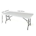 thumbnail image 4 of VIWING Lime 6ft Open Back Spandex Fitted Stretch Tablecloth Table Cover, 4 of 6