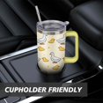 thumbnail image 7 of White Duckling 40 Oz Tumbler with Handle Lid and Straw, Stainless Steel Double Walled Vacuum Insulated Cup, Cute Anniversary Wedding Birthday Gifts Tumbler for Women Men Friends Outdoor Indoor, 7 of 7