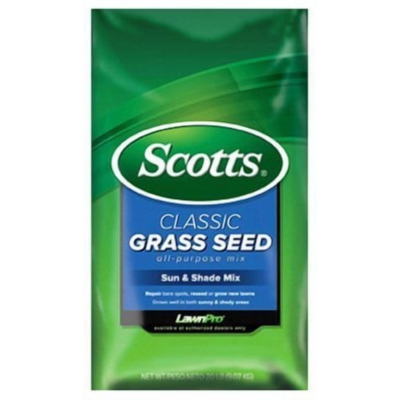 Scotts Classic Sun and Shade Grass Seed Mix - Sun or Shade, Kentucky Bluegrass, 3 lb