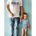 thumbnail image 4 of USA Dad & Baby's 'Daddy's Little Firecracker' 4th of July Outfit - Patriotic Matching Set - Comfortable - Perfect for Independence Day & National Holidays - Dad Navy Small / Baby Navy 24M (18-24M), 4 of 5