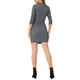 thumbnail image 3 of INSPIRE CHIC Vestido Vintage de Mujer con Manga 3/4 y Cuello Alto a Cuadros M Azul Profundo, 3 of 6