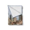 thumbnail image 2 of Seattle Skyline Soft Flannel Fleece Blanket, Real Image Scenery of Waterfront Attractions in Elliott Bay Outdoor Scene, Cozy Plush for Indoor and Outdoor Use, 70" x 90", Multicolor, by Ambesonne, 2 of 6