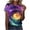 #J Multicolor, variant on Alkepwun Going Out Tops Women's Casual Galaxy Stars Print Short Sleeve Crew Neck Shirt Lightweight Comfort Breathable Slim Fit Pullover Top