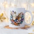 thumbnail image 3 of EUDIDV Decorative Ceramic Mug 3 D Dragonflys Butterflys Ceramic Coffee Mark Cup Tea Water Cup Large Ceramic Mug, 3 of 6