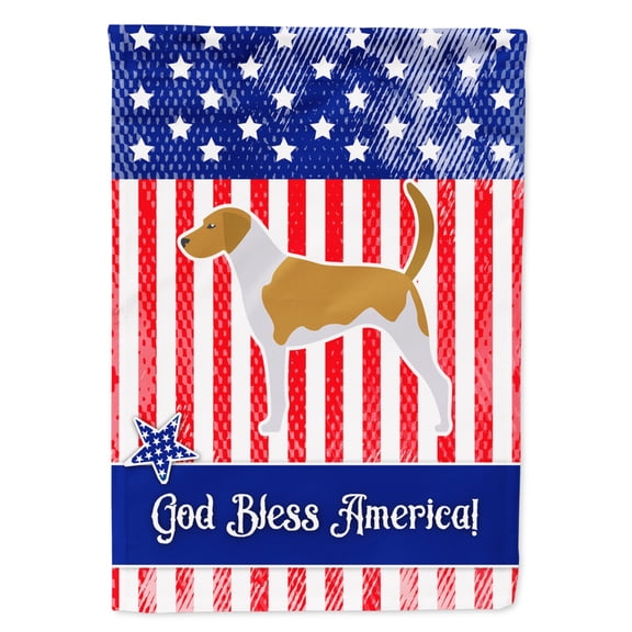 USA Patriotic American Foxhound Garden Flag
