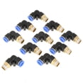 thumbnail image 2 of Air Quick Connector,10pcs Pneumatic Elbow Quick Quick Connector Pneumatic Quick Fittings State-of-the-Art Design, 2 of 14