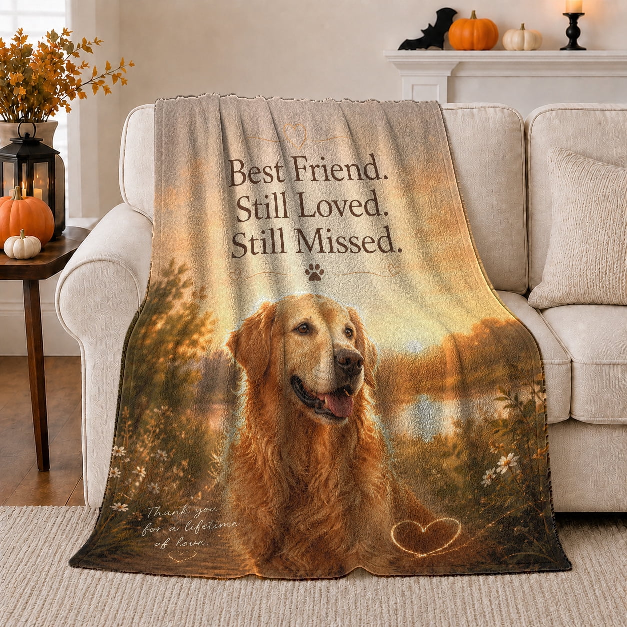 Dog Portrait Colorful Pet Artwork Playful Graphic Style Dog Lovers Colorful Pet Portrait Warm Flannel Blanket Pet Adoption Gift for Living Room and Bedroom Home Decor