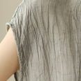 thumbnail image 7 of HAPIMO Women's Loose Cotton Lined Pullover Clearance Trendy Short Sleeve Round Neck Shirts Casual Relaxed Workout Tops for Teen Girls Solid Color Ruched Summer Tees Yellow L, 7 of 7