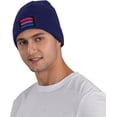 thumbnail image 3 of Bisexual Flag LGBT Bisexual Gifts Beanie Hat Men Winter Knit Hat Women Slouchy Skull Cap Knitted Hat Sleep Caps Black, 3 of 5