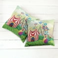 thumbnail image 2 of Ambesonne Colorful Throw Pillow Cover 2 Pack, Clown Inflatable Ball, 16", Multicolor, 2 of 6