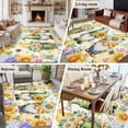 thumbnail image 5 of Yellow Sunflowers Area Rugs 5'x8', Washable Small Throw Rugs for Classroom Bedroom, Spring Gnomes Hydrangea Daisy Plants Indoor Outdoor Rug Non-Slip Low Pile Carpet Runner Reversible Floor Mats, 5 of 8
