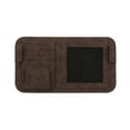 thumbnail image 2 of Fnochy Car Sunglass Holder Universal Fit Visor Organizer Premium Suede Leather Multifunctional Storage for Glasses Cards Masks Tickets Easy Install Car Accessories Durable Design, 2 of 6