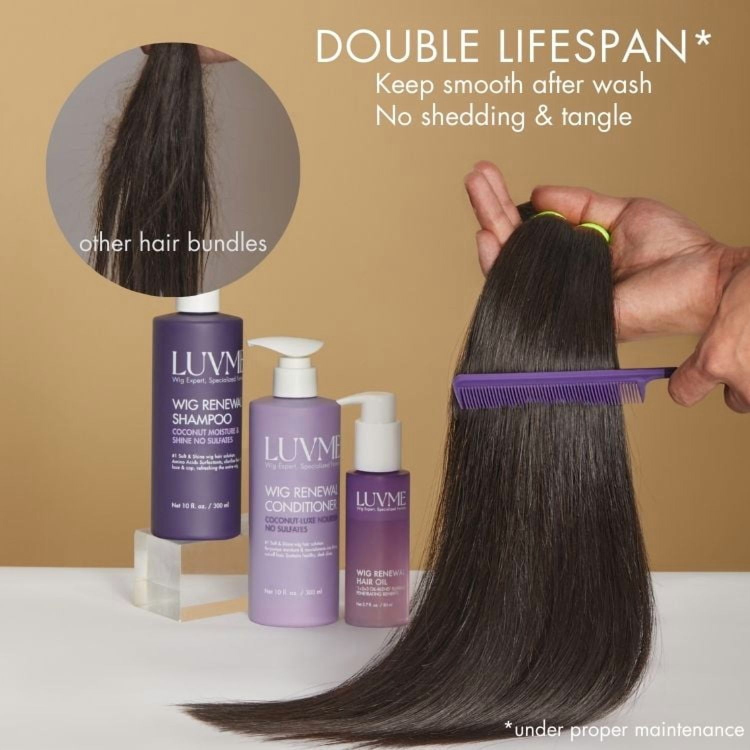 LUVME 1pc Body Wave 100% Virgin Brazilian Human Hair Bundle