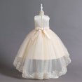 thumbnail image 4 of KAWELL Robe Hi-lo en Tulle pour Demoiselles d'Honneur, Princesse, Anniversaire, Concours, Fête, Formelle, Communion, Soirée, Danse, Robe de Bal, 4 of 5