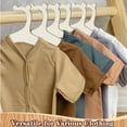 thumbnail image 6 of 10 Pack Wooden Children's Hangers Non Slip Coat Hangers Baby Clothes Hangers Kids Hanger with Cute Bear Ears & Shoulder Notches for Kids' Coats, Suits, Pants and Jackets,Topboutique, 6 of 7