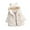 White, variant on Esaierr Baby Toddler Kids Girls Winter Jacket Solid Color Fleece Jacket Ears Hooded Cotton Coats Zipper Casual Outerwear Thickened Cotton Jacket Tops 9M-8Y