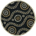thumbnail image 3 of SAFAVIEH Martha Stewart Living Ogee Dot Spring Melt Wool Area Rug, Francesca, 5' x 8', 3 of 5
