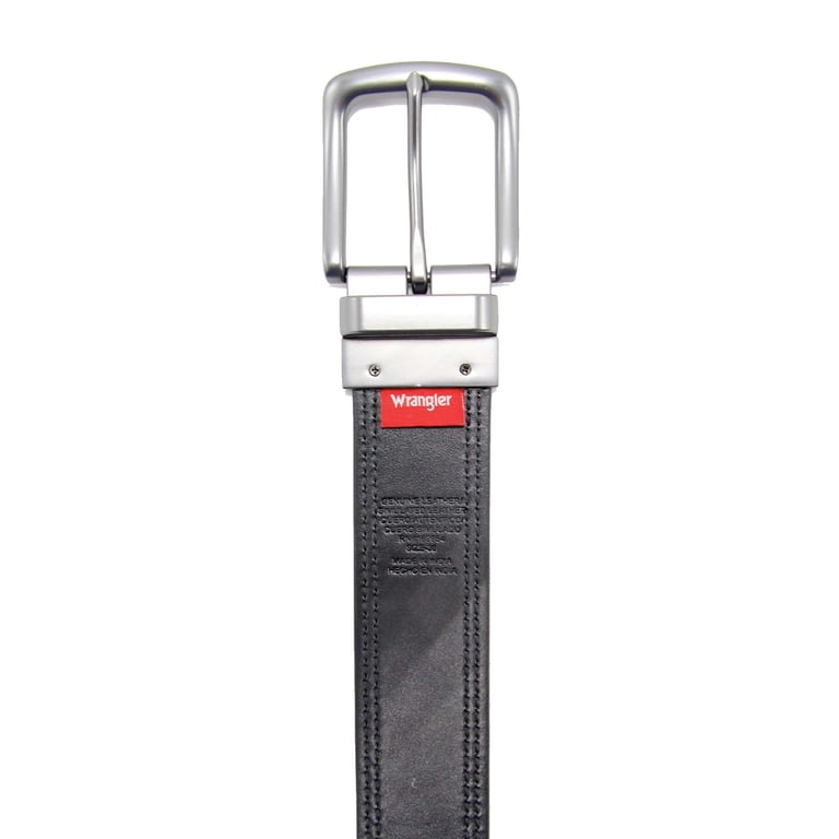 Wrangler Men's Burnished Leather Reversible Belt photo 6