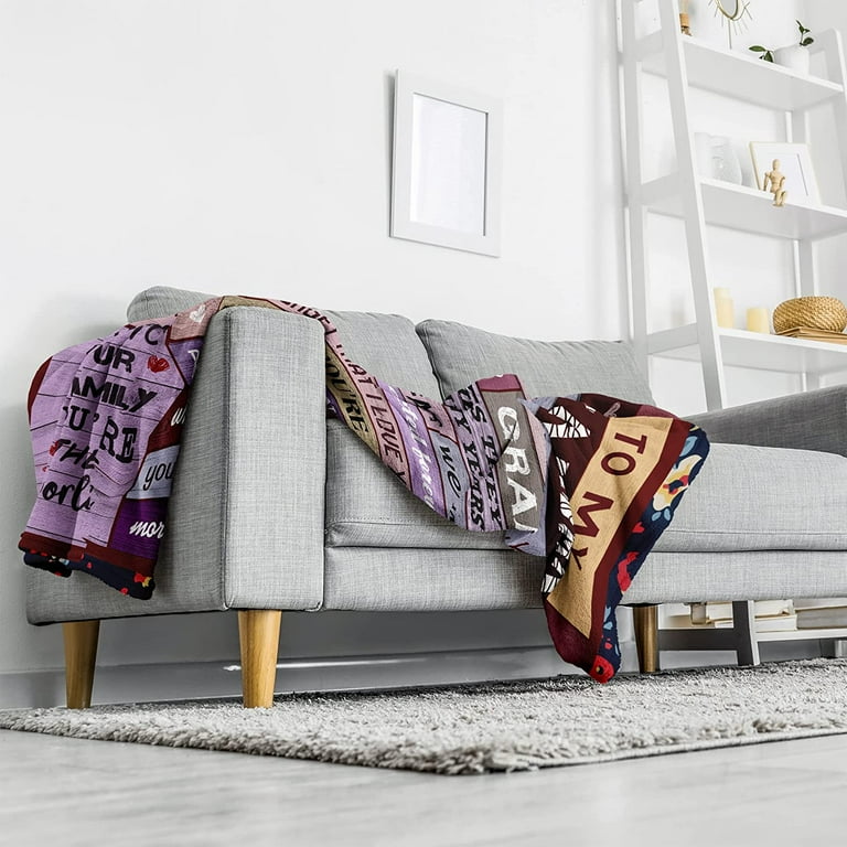 Blanket For Mom From Daughter Son Kids, Personalized Blanket