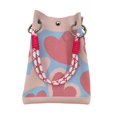 thumbnail image 2 of GUOOL Knitted Handbag Birthday Gift Shopping Pouch for Party Working Summer Spring Pink, 2 of 9