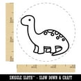 thumbnail image 2 of Baby Nursery Brontosaurus Dinosaur Rubber Stamp for Scrapbooking Crafting Stamping - Small 3/4 Inch, 2 of 7