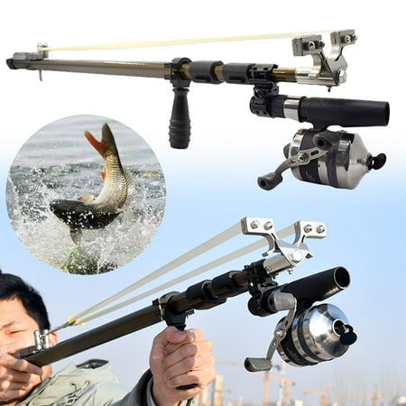 Piaoyu Long Pole Retractable Slingshot Set for Outdoor Hunting and Shooting with Double Wire Widened Bow Head