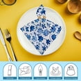 thumbnail image 6 of PHYHOO Dinner Napkins Soft Comfortable Cloth Napkins Printed Table Napkins for Table Settings Parties Weddings Birthday Event Daily Usage Reusable 6 PCS, 6 of 7