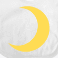 thumbnail image 4 of Inktastic Cute Yellow Moon Boys or Girls Baby Bib, 4 of 4