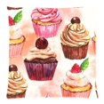 thumbnail image 1 of BOSDECO Delicious Cute Cake Collection Zippered Throw Pillow Cover Cushion Case 18x18 inches Two Sides Printing, 1 of 1