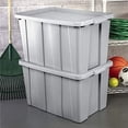 thumbnail image 3 of 4-pack Sterilite Tuff1 Tote Plastic Storage Box - Stackable, 4 Pack, 30 Gal, Cement — Home & Garage Storage, Stackable Design, 3 of 3
