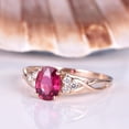 thumbnail image 2 of HeartsAndYou 1.2ct Natural Pink Ruby Infinity Solitaire Engagement Ring 14k SOLID Rose Gold, 2 of 8