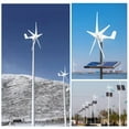 thumbnail image 4 of Wind Turbine Generator  Kit | 12V/24V 100W Wind Power Generator | 5 Leaves Home Wind Turbine System with Controller for Home, Farm, RVs, Boats, 4 of 9
