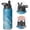 Black-2, variant on 18oz Insulated Water Bottle with Straw & Cleaning Brush, Wide Mouth Stainless Steel Flask, Liquid & Marble Print