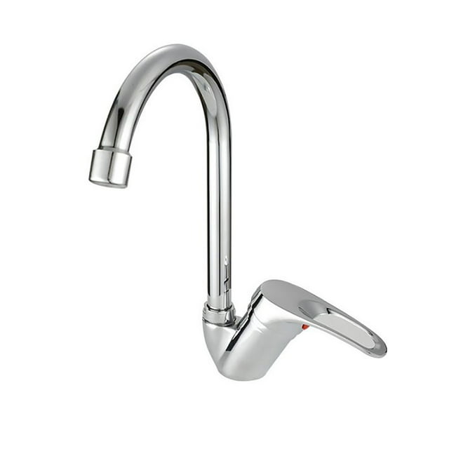 Grifo de cocina de agua fría y caliente, grifo monomando giratorio de aleación para fregadero, para el hogar, restaurante y baño