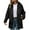 Black, variant on Lovskoo Fuzzy Fleece Winter Coats for Women Casual Long Sleeve Loose Zipper Solid Color Fleece Coat Hooded Jacket Black
