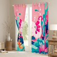 thumbnail image 3 of Manfei Kawaii Axolotl Black Out Curtains for Teens Kids,Cartoon Animal Curtains Pack of 2 (42x63 Each),Cute Marine Salamander Bedroom Curtains,Lightweight Room Decor, 3 of 6