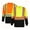 Yellow-Orange, variant on Men's 2-Pack Class 2 High-Vis Long Sleeve Safety Shirt, Construction & Outdoor Work