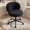 Black, variant on Romorgniz Small Round Vanity Chair with Wheels Height Adjustable Desk Chair Armless Home Office Chair, White