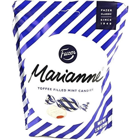 Fazer Marianne Toffee Filled Mint Candy 7.76-ounce (220g) Bag