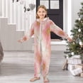 thumbnail image 6 of Soft Big Kids Onesie Pajamas Cozy Loose-Fit Jumpsuits for kids with Pockets for Christmas Lounge & Play Light Pink Daisies, 6 of 8