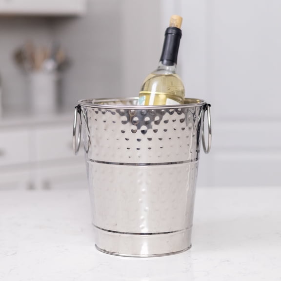 BREKX Berkshire Round Hammered and Smooth Beverage Tubs, Rustproof