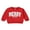Red, variant on Toddler Baby Girls Boys Fall Sweatshirt 3 6 12 18 24 Months 2T 3T Letter Print Long Sleeve Round Neck Casual Pullover Tops
