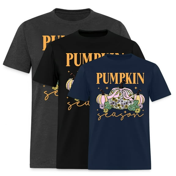 EcoLoom Fall Pumpkin Season Graphic Shirt Autumn Thanksgiving Short Sleeve Unisex T Shirt