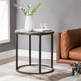 thumbnail image 3 of Meubles SEI Landmill Table Ronde en Bois Naturel Recyclé-Noir, 3 of 3