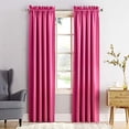 thumbnail image 1 of Sun Zero Barrow Energy Efficient Rod Pocket Curtain Panel, 54" x 84", Pink, One Panel, 1 of 1